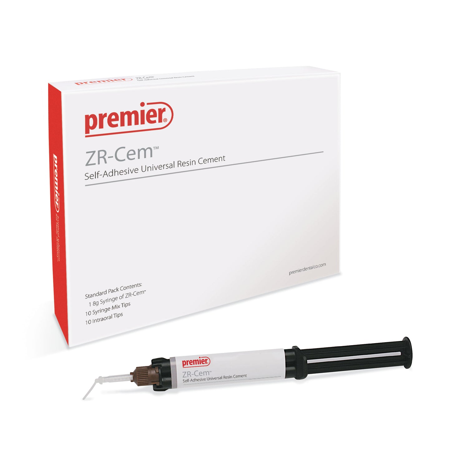 Premier Dental 3001561 ZR-Cem Self-Adhesive Resin Cement Syringe A2 8 Gm Premier Dental 3001561 ZR-Cem Self-Adhesive Resin Cement Syringe A2 8 Gm